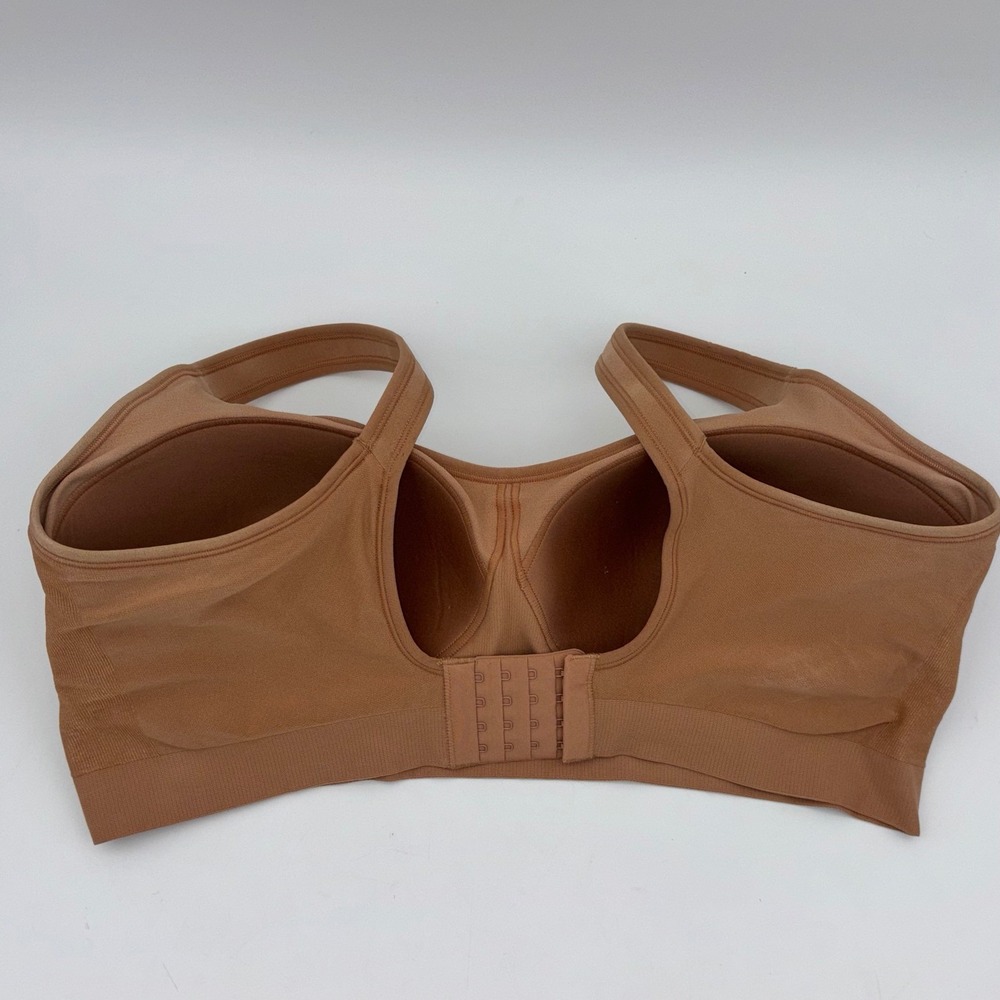 SHAPERMINT Wireless Shaping Bra Comfort Straps Stretch Seamless Tan Nude 4XL - Picture 3 of 12